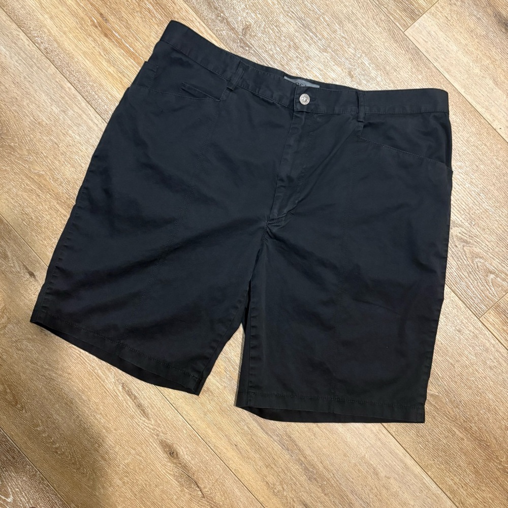 Versace Black Flat-Front Men's Shorts